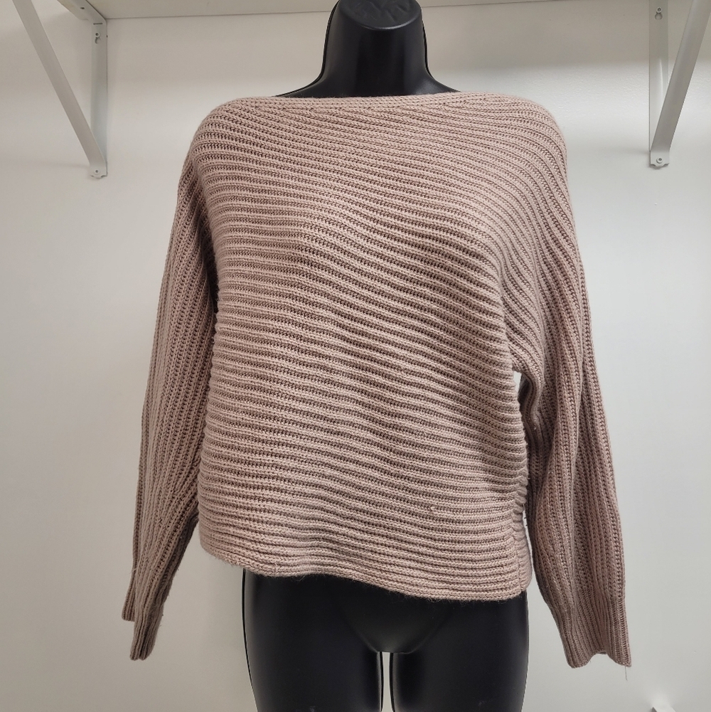 Cecico Knit Slouchy Off Shoulder Sweater sz L